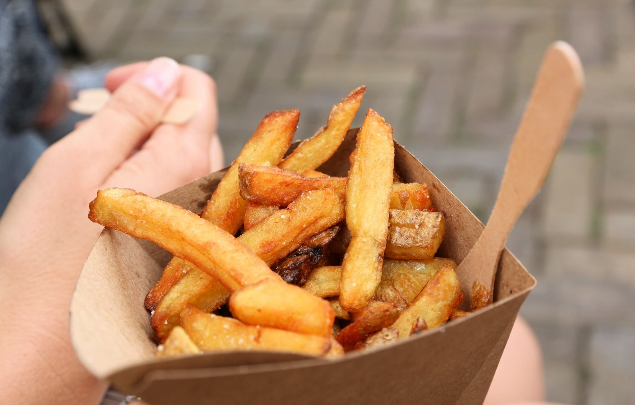 food truck qui vend des frites